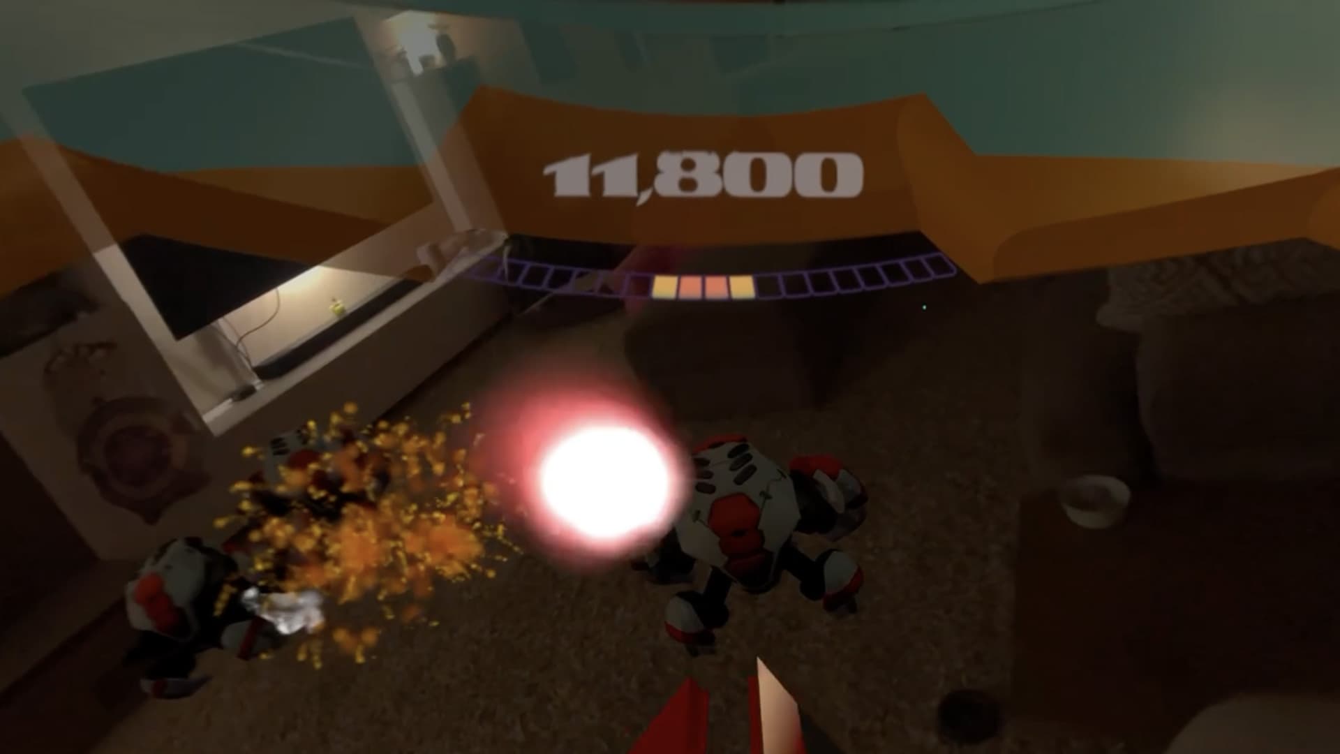 Aegis Core gameplay on Apple Vision Pro